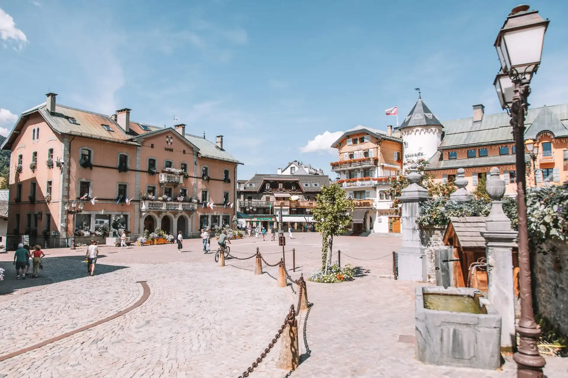 Megève village ensoleillé
